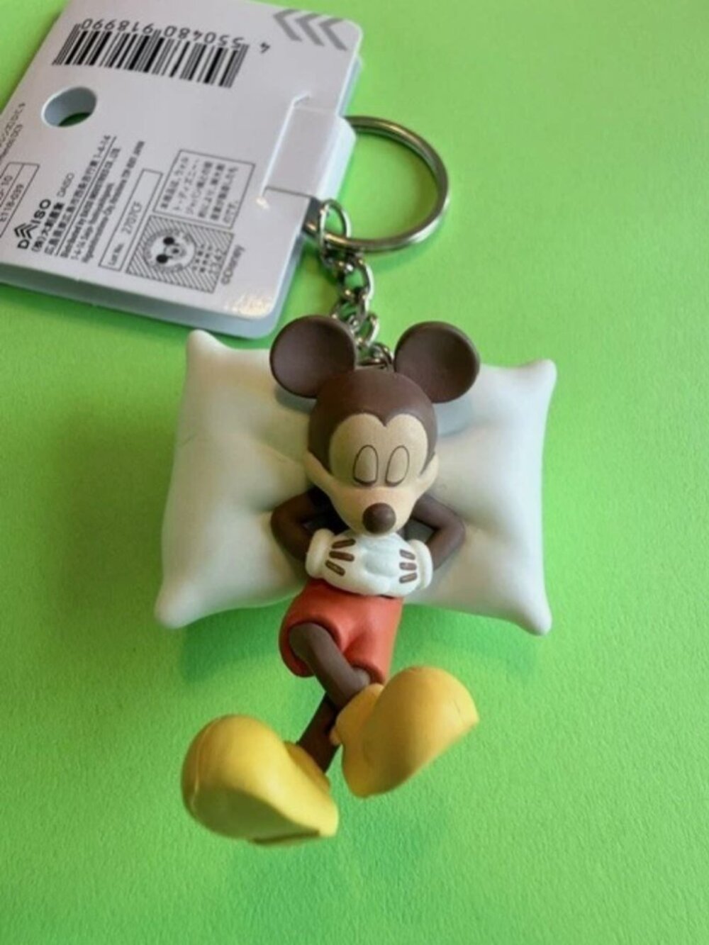 Disney Mickey Mouse 3D Figure PVC Keychain Key Ring Key Holder - Picture 2 of 6